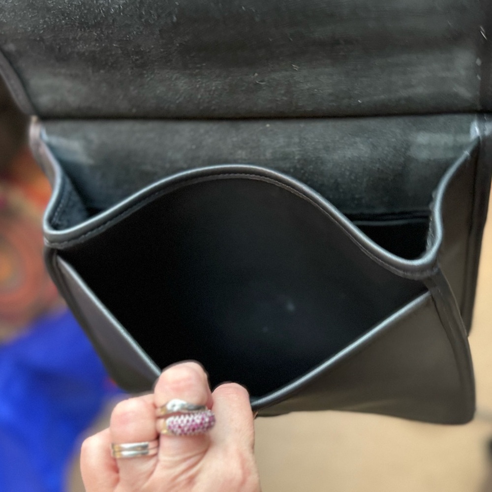 Coach Black Leather Satchel - Picture 11 of 16